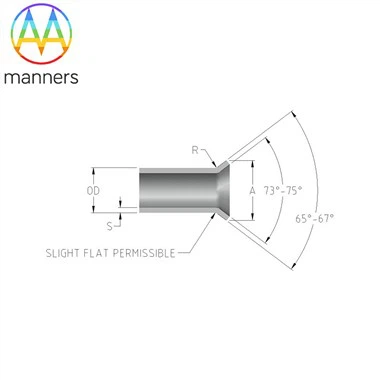 SS 304 Flare End-rør