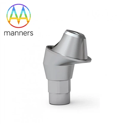 Vinklet Abutment For Rrgulært implantat 45 Deg Ø 5,0mm (bedre system)